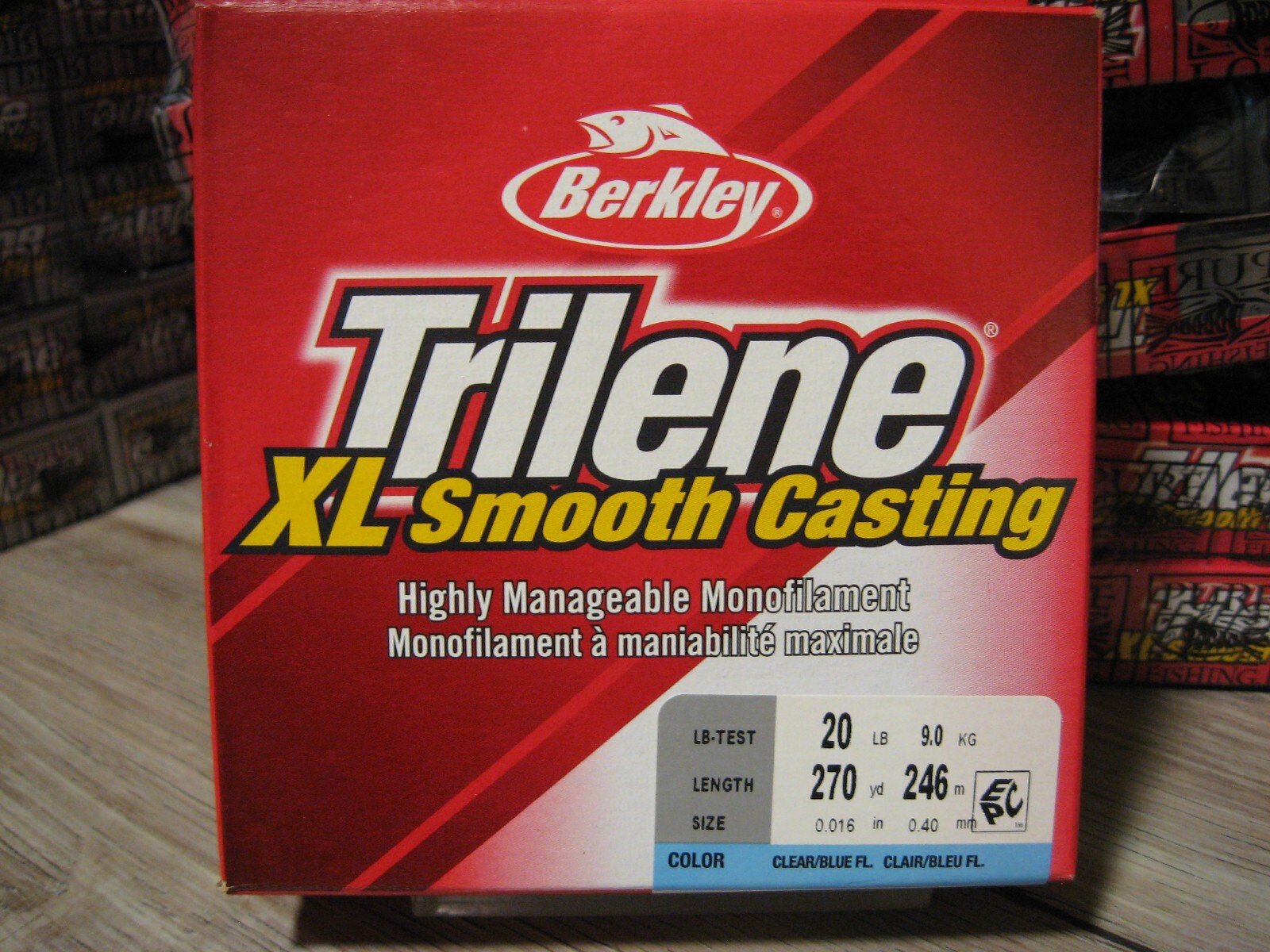 Berkley Trilene XL Fishing Line – 20 LB Test – 270 YDs – Clear Blue Fluorescent