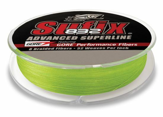 Sufix 832 Advanced Superline Neon Lime 150yd 80lb Test Fishing Line 660-080L