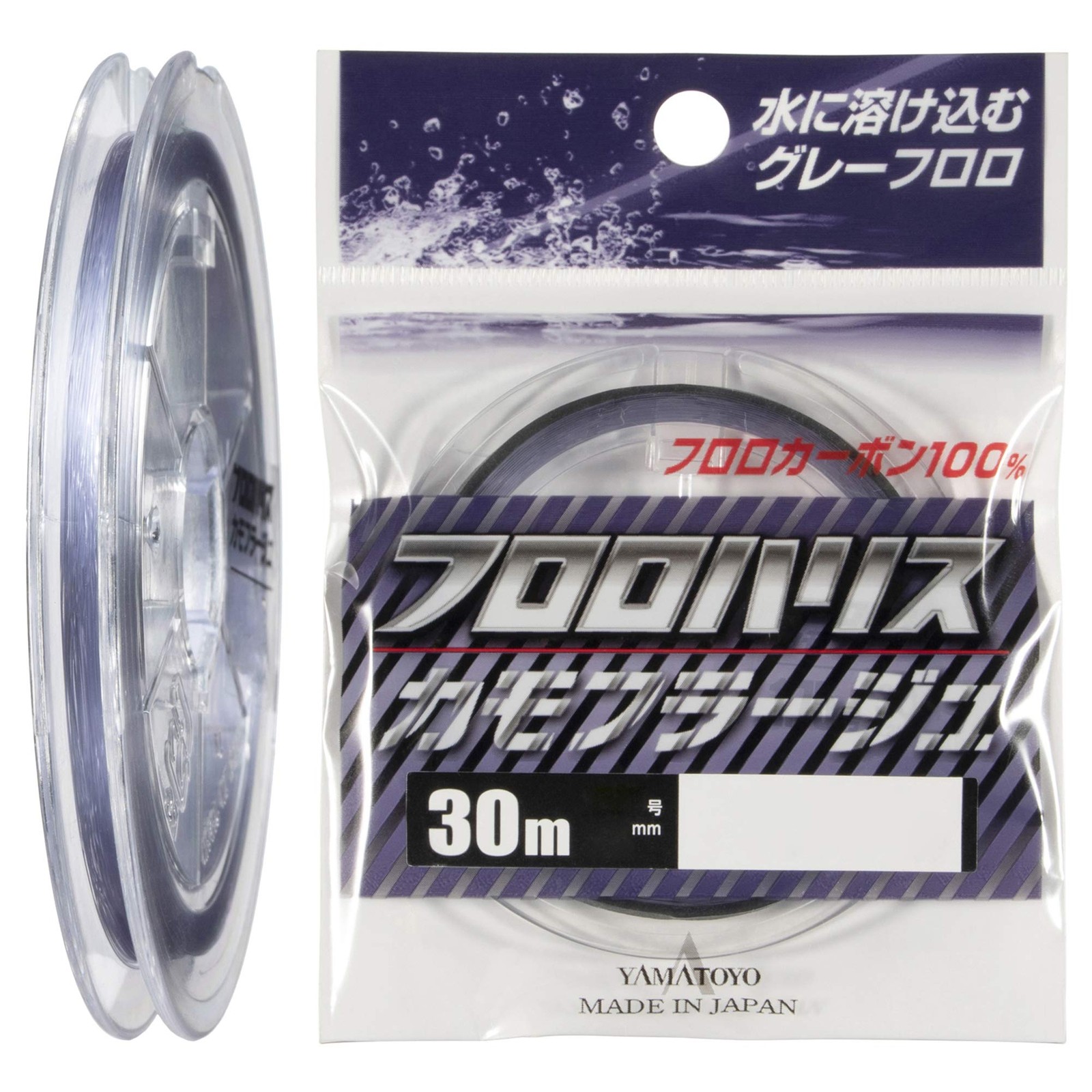 YAMATOYO Fluorocarbon Leader Camouflage 30m 2.5 10lb Gray