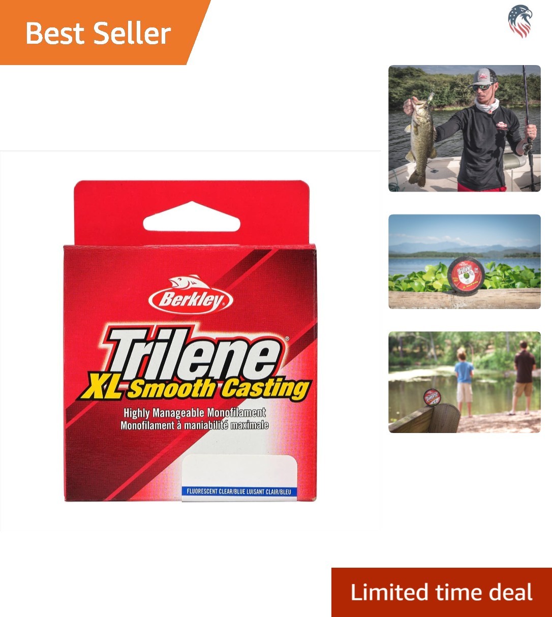 110 Yards Trilene XL Monofilament Line – Durable & Stealthy Fluorescent Design