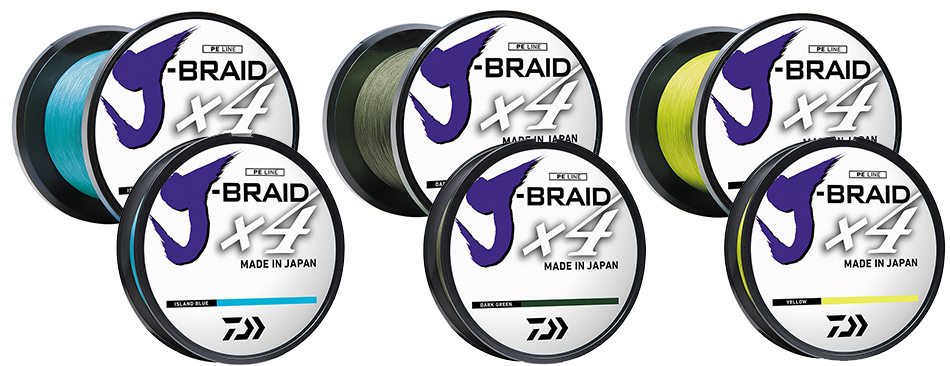 DAIWA J-BRAID 4X 30LB 135M/150YD DARK GREEN