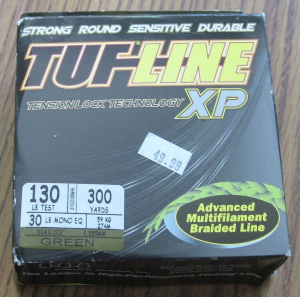 Tuf-Line Braided Fishing Line Tension Lock Technology XP 300 Yds 130 LB Test NEW