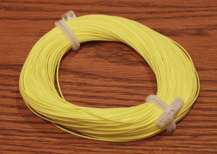 FLY LINE Weight Forward Floating 7WT cut ends, Bright Yellow, slick 100′ LN335
