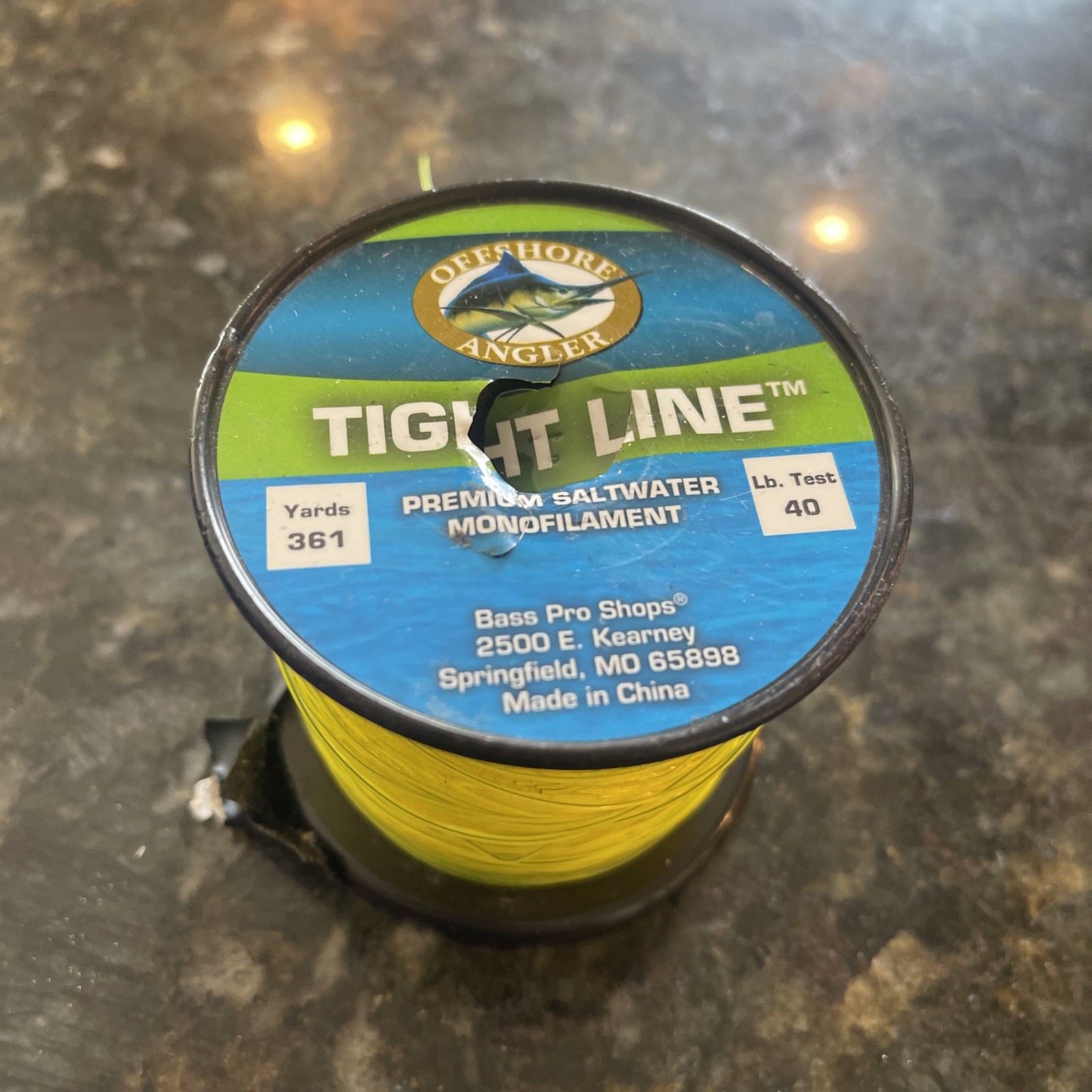 Offshore Angler Tight Line 361 Yds. 40Lb. Premium Saltwater Monofilament Hi Vis
