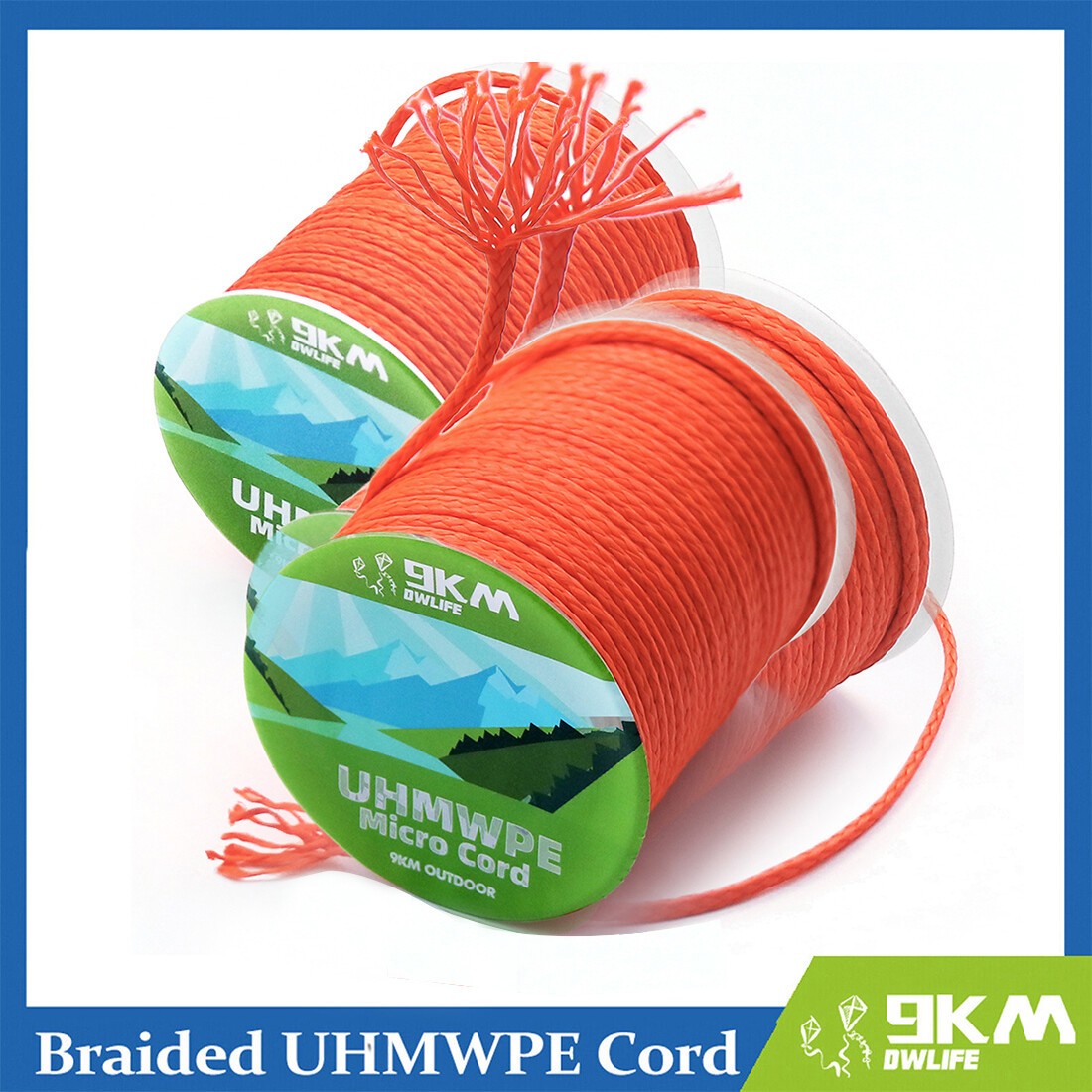350lb 1MM Hollow Braided Dyneema Line Strong and Durable Braided UHMWPE Rope