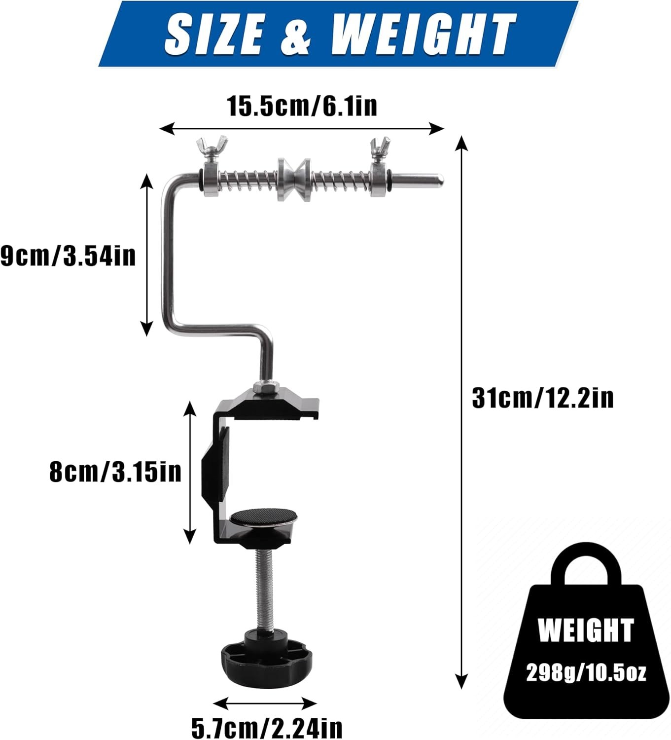 Effortless Fishing Line Spooler – Adjustable Design with Stable Clamp System