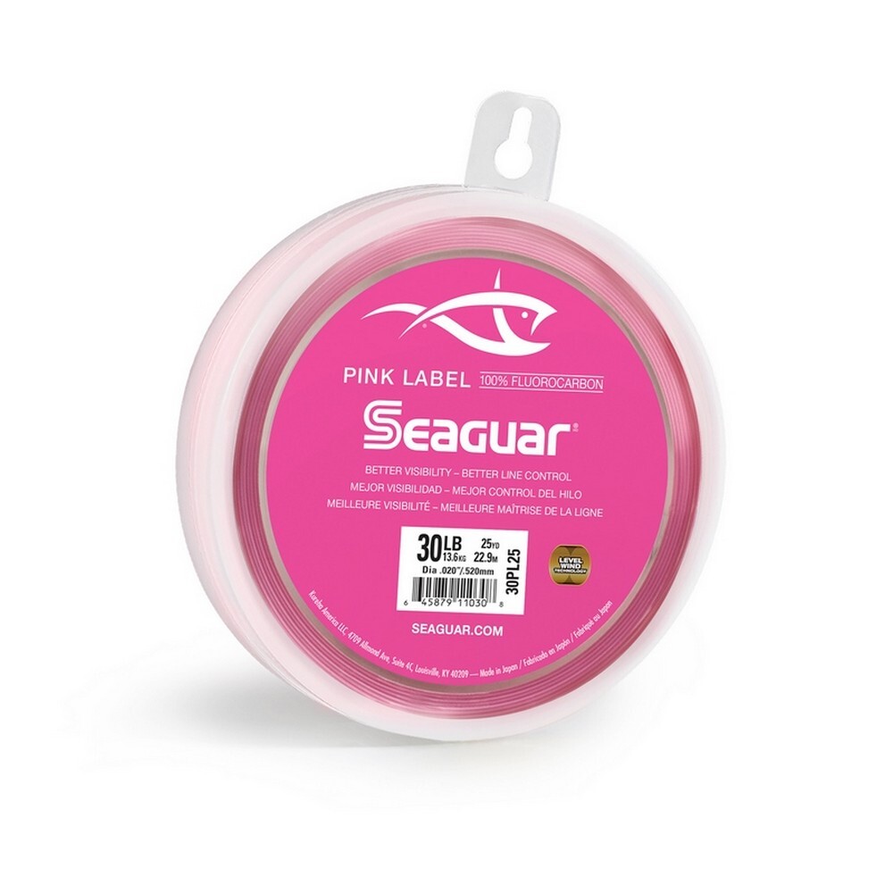 Seaguar Saltwater Pink Label 100% Flourocarbon Leader 25 yd Leader