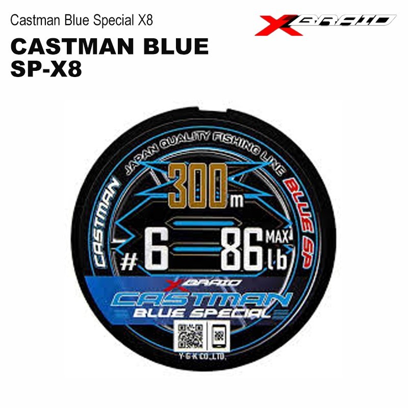 YGK YOTSUAMI XBRAID CASTMAN BLUE-SP X8 Braid Line PE Line made in japan