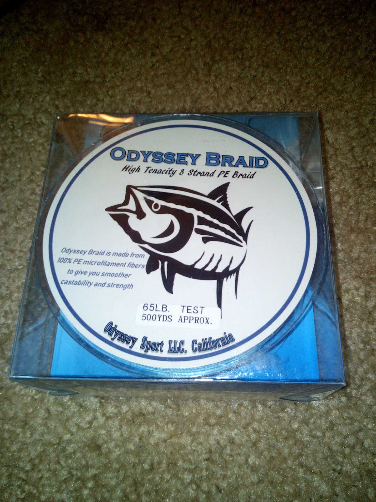Odyssey Braid 65# X 500 yd Marine Blue