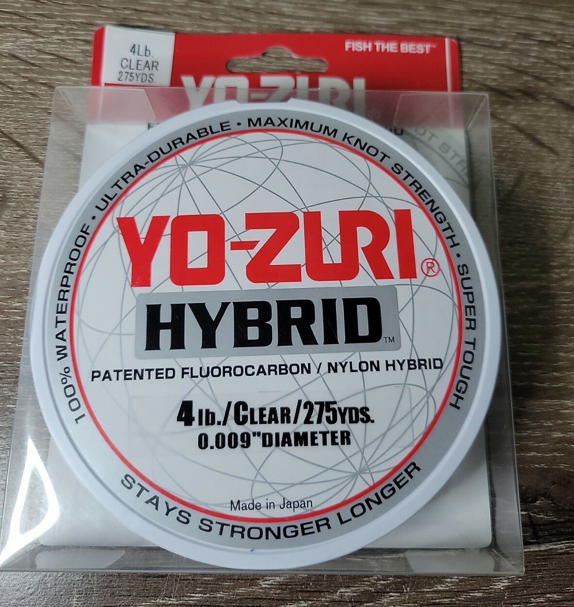 Yo-Zuri Hybrid Clear 275 Yards Monofilament Fishing Line Fluorocarbon Nylon Mix